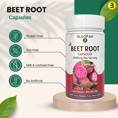 Bloofah Beet Root Extract Capsules 5000mg | Premium Herbal Supplement, Non-GMO, Gluten-Free, Natural Beet Root Extract 10:1 Powder (Beta vulgaris) for Overall Health - Bloofah