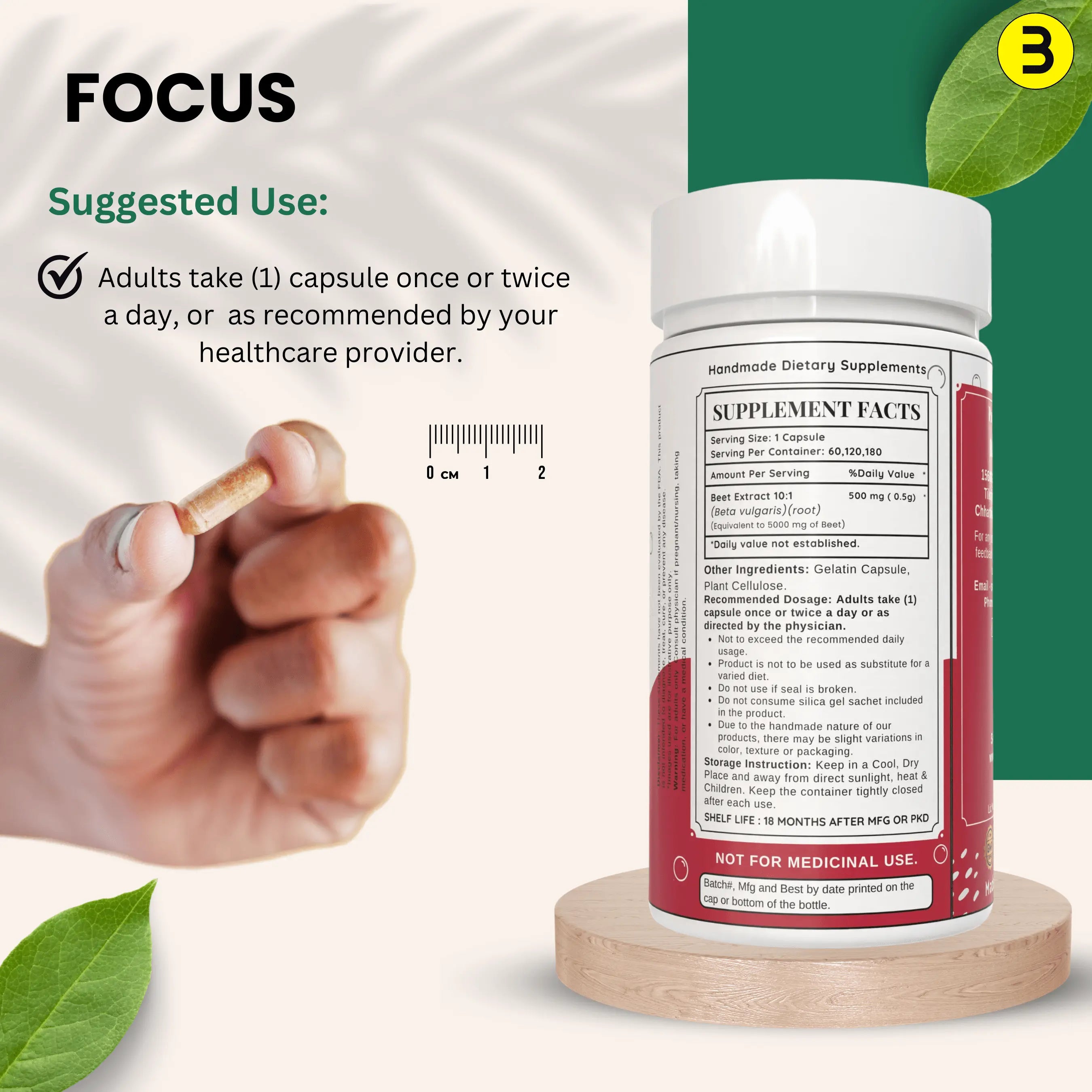 Bloofah Beet Root Extract Capsules 5000mg | Premium Herbal Supplement, Non-GMO, Gluten-Free, Natural Beet Root Extract 10:1 Powder (Beta vulgaris) for Overall Health - Bloofah