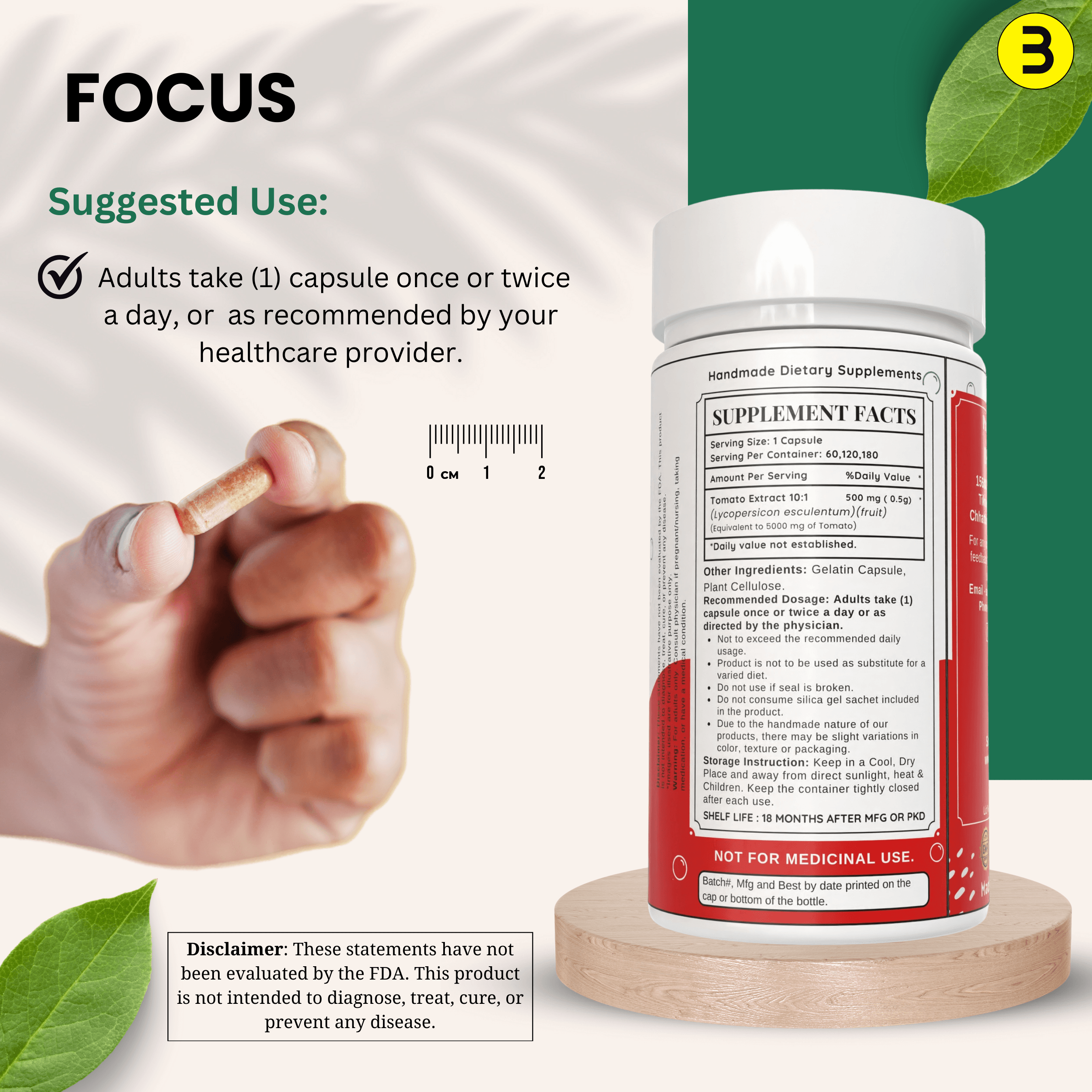 Bloofah Lycopene Tomato Fruit Extract Capsules 500mg | 10:1 Powder Per Serving 5000mg | Rich in Natural Lycopene | Premium Herbal Supplement for Vitality & Wellness | Non-GMO, Gluten-Free - Bloofah