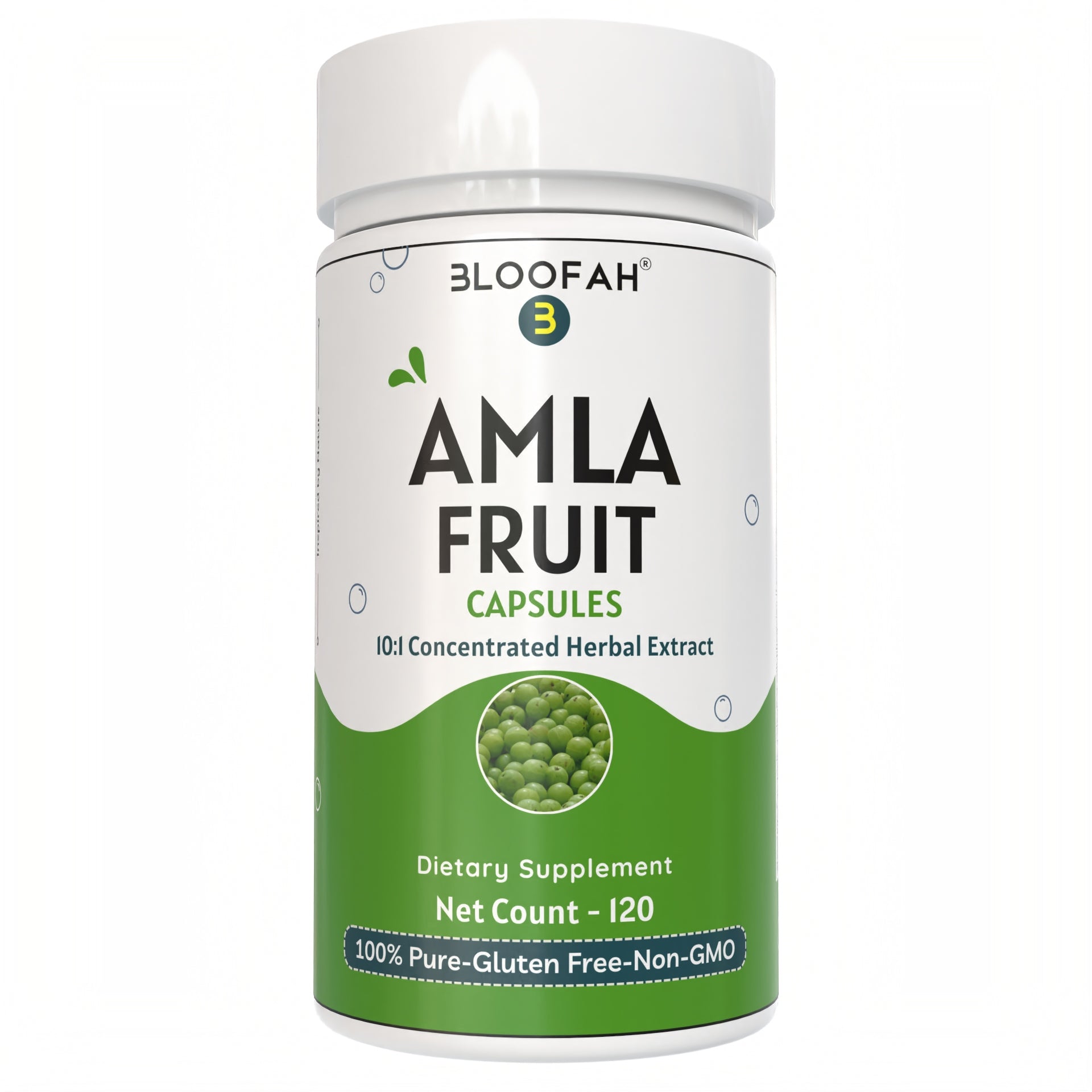 Bloofah Amla Fruit Capsules 500mg  | 100% Natural & Pure Amla Extract 10:1 (Phyllanthus emblica) Per Serving 5000mg | Herbal Supplement | Non-GMO, Gluten Free Formula for Overall Health